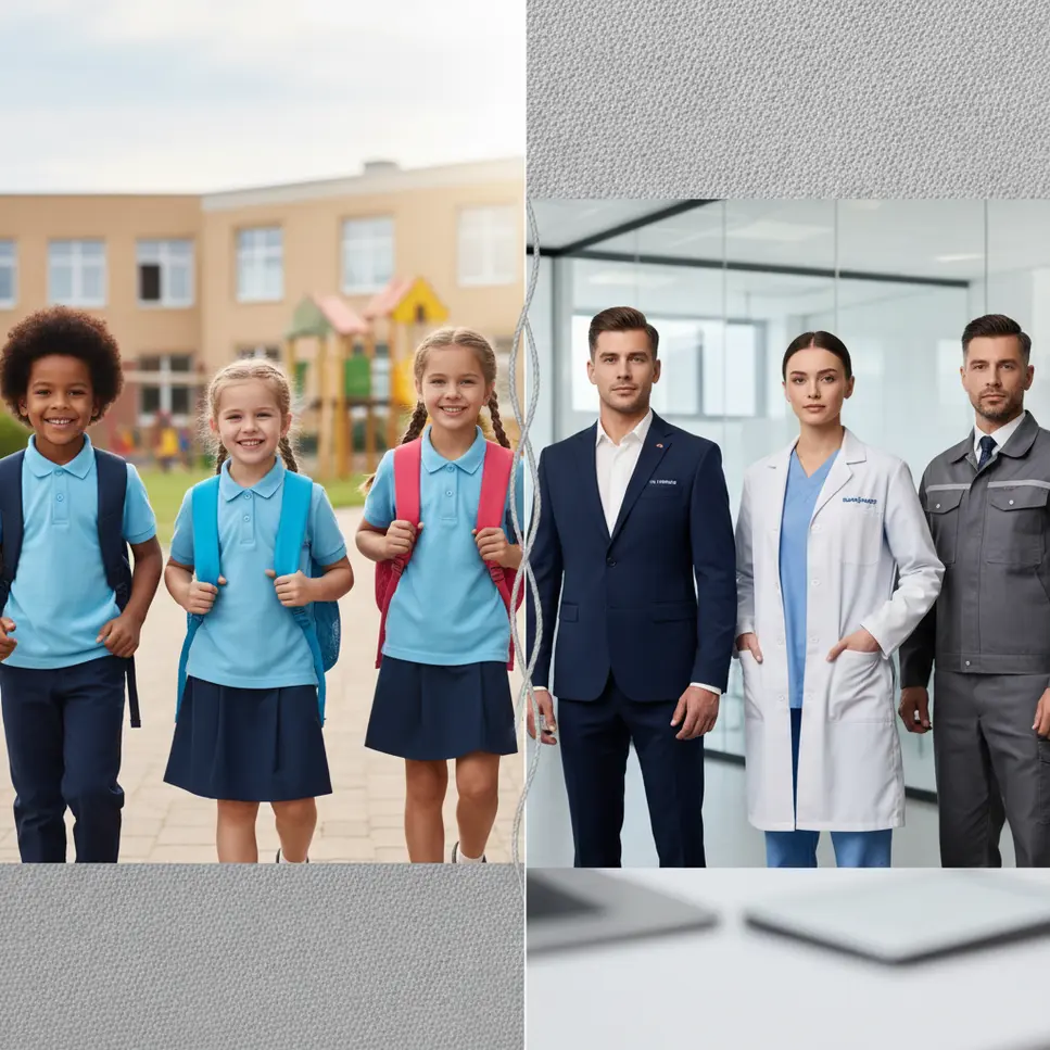 Uniformes Escolares X Uniformes Profissionais_ Quais as Diferenças_